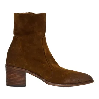 Strategia Heeled Boots, female, Brown, Size: 8 1/2 US Stivaletti Camoscio Tacco 60 mm