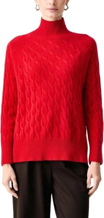 Marella Mlsgattoni Turtleneck Trui - Dames - Coltruien - Rood - L - Wol - Truien & Vesten