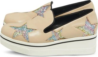 Stella McCartney Sneakers Binx senza lacci con plateau - Toni neutri