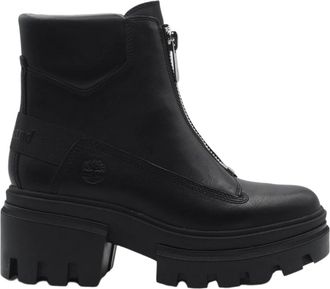 Timberland Evereleigh Enkellaars - Dames - Enkellaarsjes - Zwart - 38 1/2 EU - Leer - Schoenen