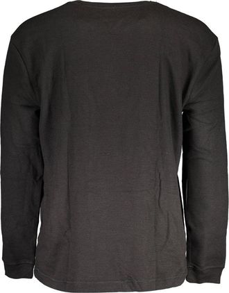 Tommy Hilfiger Logo-Embroidered Crew Neck Sweatshirt - Black