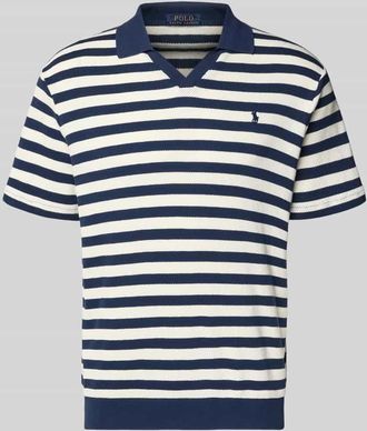 Polo Ralph Lauren Regular Fit Poloshirt aus reiner Baumwolle in Marine, Gr&ouml;&szlig;e XXL