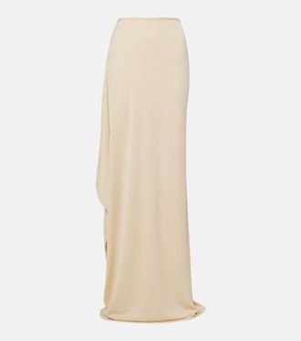 The Row Dione draped maxi skirt