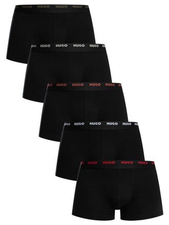 HUGO BOSS 5-Pack Trunks, Zwart