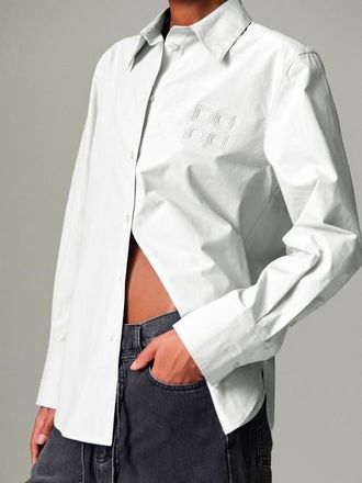 Day Birger Et Mikkelsen Jojo Crisp Button-Up Shirt in Bright White at Nordstrom, Size 12