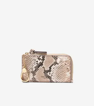 Cole Haan Womens Rachel Card Case - Beige