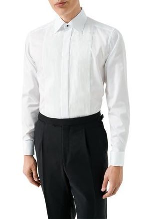 Eton Slim Fit White Bibbed Cotton Tuxedo Shirt at Nordstrom Rack, Size 14.5