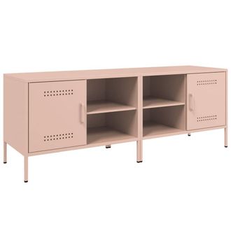 Berkfield Home TV Cabinets 2 pcs Pink 68x39x50.5 cm Steel
