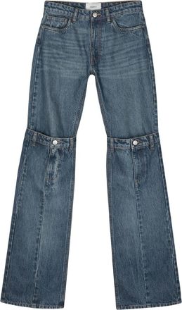 Coperni Layered-design Cotton Jeans