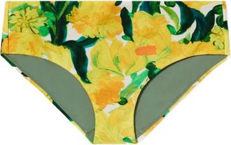 La DoubleJ Slip bikini con stampa a fiori - Giallo