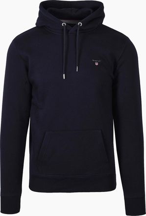 GANT Mens Gant Original Sweat Hoodie Evening Blue - Navy - Size: 42