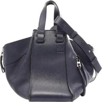 Loewe Pre-owned Hammock Small Leather 2way Bag - - Pre-owned - Donna - Blu - ONE SIZE