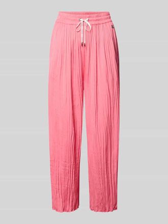 Marc Cain Pull-on-Hose mit Plisseefalten mit Tunnelzug in Pink, Gr&ouml;&szlig;e 34