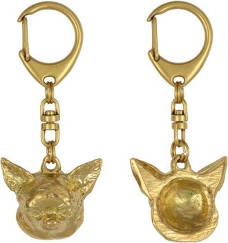 OEM Chihuahua De Pelo Corto: Llavero De Perro Chapado En Oro En Una Caja De Regalo, Decoraci&oacute;n De Bolso, Accesorio De Lujo De Art-dog