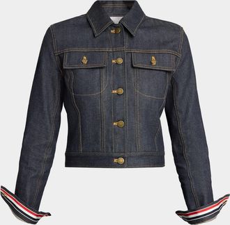Thom Browne Shrunken Denim Jacket