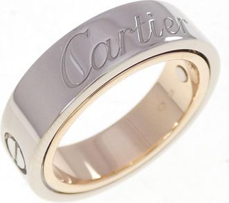 Cartier Pink Gold (18K) White Gold (18K) Band Ring (Pre-Owned)
