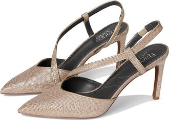 Franco Sarto Peyton Strappy Sandals Womens Shoes Platinum Metallic : 6.5 M, Textile