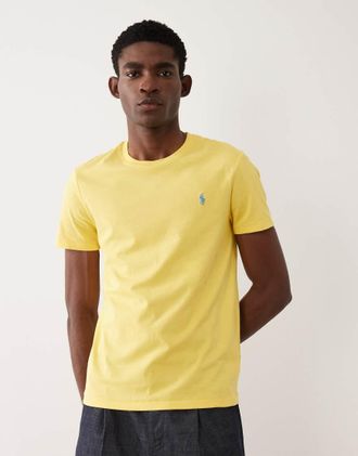 Polo Ralph Lauren T-shirt gialla con logo-Giallo
