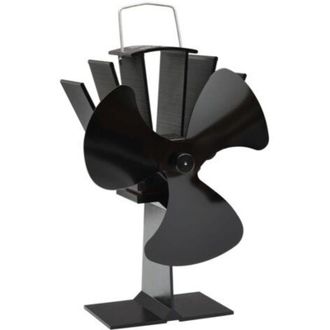 OEM Ventilador De Cocina Crezuo De 3 Aspas Con Alimentaci&oacute;n Por Calor - Negro