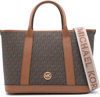 Michael Michael Kors Luisa tote bag - women - PVC/Calf Leather - One Size - Brown