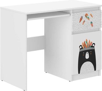 OEM Escritorio Infantil N-33 Osito De Peluche Blanco Y Negro