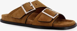 Alohas Womens Alba Suede Sandals Brown