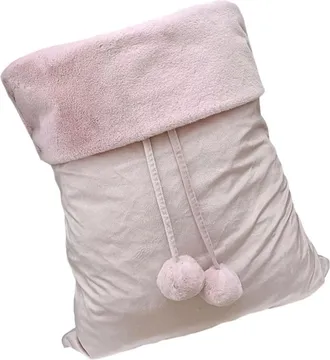 OEM Bolsa Grande De Terciopelo Para Regalo De Navidad Con Cord&oacute;n Ajustable, Forma De Rosa