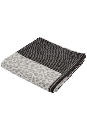Dieter Knoll Collection Duschtuch, Anthrazit, Textil, Animalprint, 70x140 cm, hochwertige Qualität, schadstoffgeprüft, Heimtextilien, Badtextilien, Duschtücher