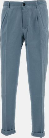Incotex Light Blue Trousers With Tapered Fit