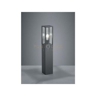 Trio garonne palo alto da esterno rettangolare in fusione colore antracite h. 80CM 1 luce attacco E27