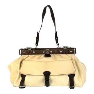 Ferragamo Pre-owned Shoulder Bag - Dames - Pre-owned - Beige - Maat: ONE Size Leer