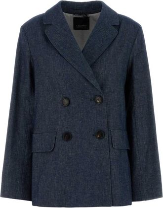 Max Mara Smmnero Blazer - Dames - Blazers - Blauw - S - Jassen