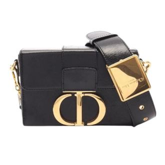 Dior Pre-owned 30 Montaigne Leren Schoudertas - Dames - Pre-owned - Zwart - Maat: ONE Size Leer
