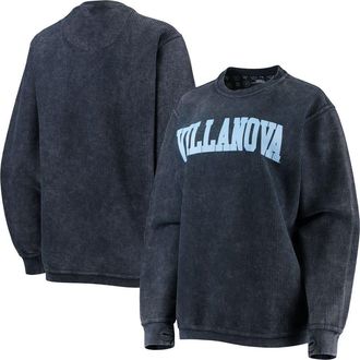 Pressbox Womens Pressbox Navy Villanova Wildcats Comfy Cord Vintage Wash Basic Arch Pullover Sweatshirt at Nordstrom, Size Xx-Large