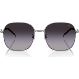 Diesel 55mm Square Sunglasses in Gun Metal /Grey Gradient at Nordstrom