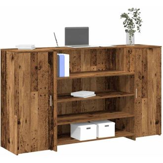 vidaXL Vidaxl - Mostrador De Recepci&oacute;n Madera Vieja 180x50x103,5 Cm