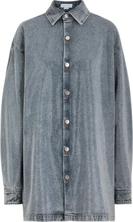 Stella McCartney Stella Mccartney Hotfix Stud-embellishments Denim Shirt - S (UK8-10 / S)