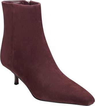 Marc Fisher Kiona Kitten Heel Bootie in Dark Red at Nordstrom, Size 5.5