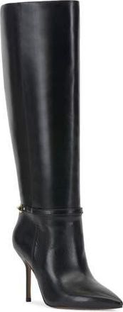 Vince Camuto Mirtha Pointed Toe Knee High Boot in Black at Nordstrom Rack, Size 9.5 Regular Calf