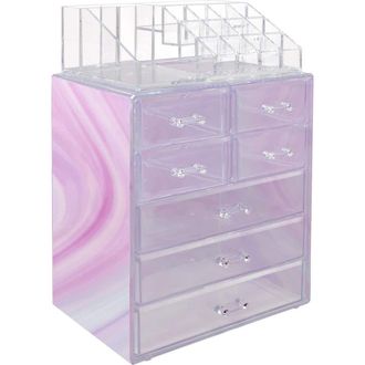 Sorbus Makeup and Jewelry Storage Case Display Set - Tie-Dye at Nordstrom Rack