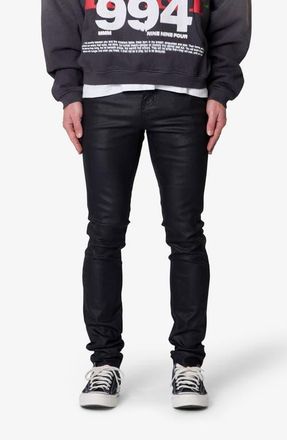 mnml Skinny Waxed Jeans in Black at Nordstrom, Size 32