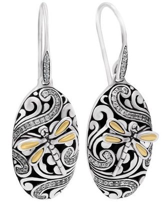 Devata Dragonfly Earrings in Sterling Silver and 18K Gold at Nordstrom