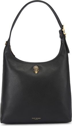 Kurt Geiger Large Kurt Leather Shoulder Bag in Black at Nordstrom