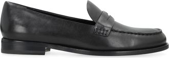 Tory Burch Womens Leather Moccasins Black Cow Hide Loafers