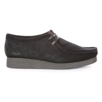 Clarks Laced Shoes, female, Black, 6 UK, Wallabee Evo