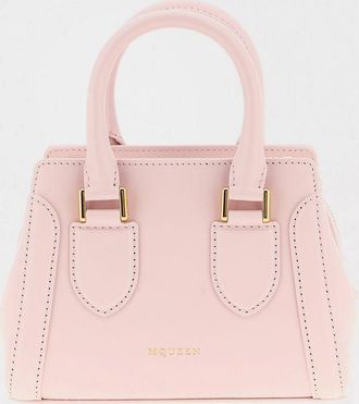 Alexander McQueen Borsa Birdee Mini McQueen in pelle palmellata
