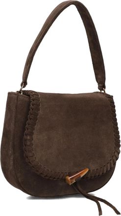 Unisa Bruine Schoudertas Zdatil Stijl - Dames - Schoudertassen - Bruin - ONE Size - Wol - Tassen