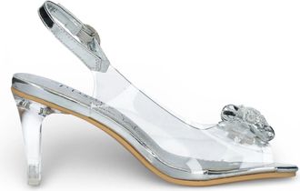 Laura Vita Mira 01 Clear Slip-On Cinderella Heel Sandals
