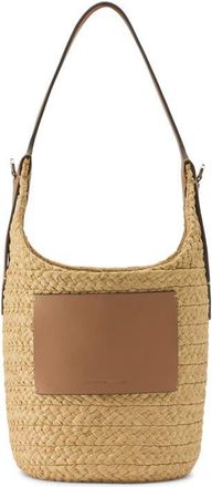 Helen Kaminski Nisida Raffia Bucket Bag in Natural/caramel at Nordstrom