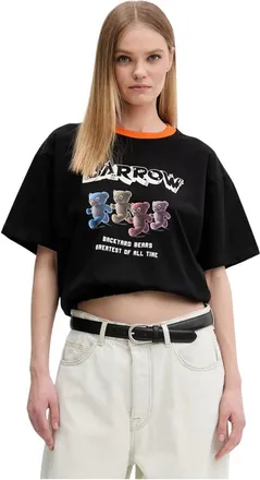 Barrow Barrow, Dames, Tops, Zwart, Maat: XS Katoen